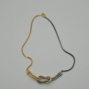 Vintage Gold and Silver Twist Necklace